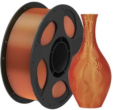 Rainbow Silk PLA-Filament 1,75 Mm, Schillerndes 3D-Druckmaterial For Spielzeug Und Modelle, For FDM-3D-Drucker(1KG cooper)