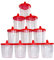 Medi-Inn+ Urinoir 125 ML avec Rouge Couverture de Snap-on Gobelet pour Analyse D' Urine Gobelets en Plastique 10 Stück
