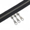 YaHoGa 9 m Altsilber endlos Reißverschluss Meterware Schwarze Reissverschluss 6mm-Spirale + 25 Nonlock-Zipper (Altsilber Schwarze)