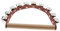 Schlittenglocke Professionelle Konzerthandglocke 7 10 Bells Percussion Instrument - 16.5cm