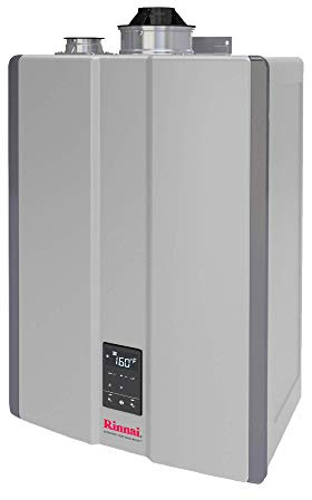 Rinnai i150SN Condensing Gas Boiler, Whole Home Natural Gas Heater with Space-Saving Design and Smart Features, (150K BTU)