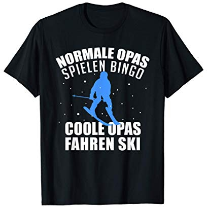 Ski Opa Lustiger Spruch Apres Ski Party Geschenk T-Shirt
