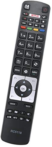 ALLIMITY RC5118 RC5118F sostituzione telecomando per Telefunken TV XF55A401 D75U400M4CW D50U293N4CW D48F282N4CWI D39F275R4CW 43UHD7008-1 32FW6015 XH32A301 TFUH483003D D43F279Q3CW