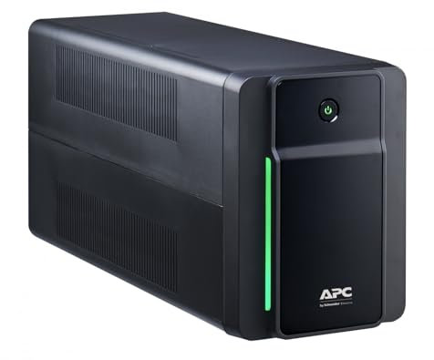 Apc By Schneider Electric Apc Back Ups 2200 Va – Bx2200Mi-Gr - Batteria di Backup con Usicte Schuko e Protezione dagli Sbalzi di Tensione, Gruppo di Continuità con Avr, Protezione delle Linee Dati