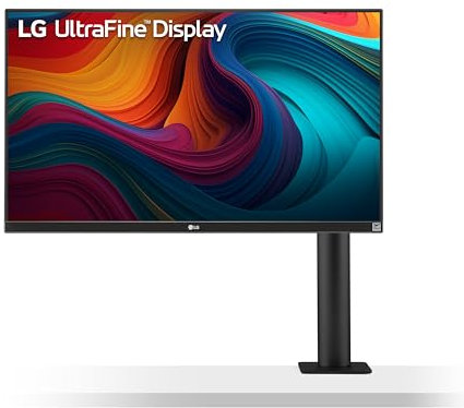 LG 27UN880-B Ultrafine Monitor 27” UHD (3840 x 2160) IPS Display, sRGB 99% Color Gamut, VESA DisplayHDR 400, USB Type-C, Ergo Stand - Black