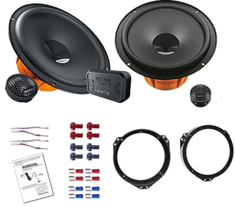 Hertz DSK 165.3 Lautsprecher mit Einbauset passend für Opel Meriva A X01 2003-2010 Türen vorne 320 Watt 16,5 cm 2 Wege Kompo