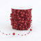 60m Perlengirlande Perlenband Perlenkette Perlenschnur Geschenkband Dekoband mit Perlen für DIY Basteln Party Tischdeko Hochzeit Braut Haarschmuck Ohrringe Halskette Brautstrauß Weihnachten,Rot