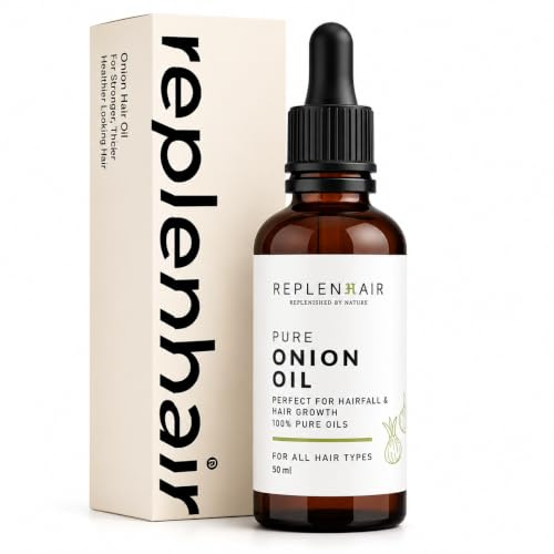 Zwiebelöl 100% reines Bio-Öl für Haarwachstum und Kontrolle von Haarausfall mit rotem Zwiebel-Extrakt - 50 ml