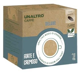 50 Capsule compatibile con bialetti Miscela deluxe - UNALTRO Caffè arabica robusta cremoso