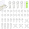 42 Pack Non-Trace Picture Hooks,Picture Hanging Kit for Picture Frame Fixing,Hardwall Drywall Picture Hanging Hook Photo Frame Hanger Hook Set