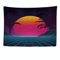 Ulticool - Neon Retro 80er Vintage Palm - Wandteppich - 200x150 cm - Großer Tapete - Posterdeko - Eighties - Jahre 80er Zubehör Deko - Tuch - Zubehör für Schlafzimmer Wohnzimmer