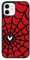 Cool Anime Phone Case for iPhone 12 Mini Trendy Spider Webs Pattern Design Phone Case