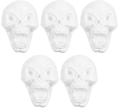 Abaodam Realistische Skelett-styropor-totenköpfe Zum Aufhängen für Halloween