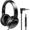 LogiLink Stereo-Headset mit Mikrofon, Verstell- und Zusammenklappbar, Anschluss über 3,5-mm-Klinkenstecker (90° gewinkelt), Kabellänge = 1,20 m