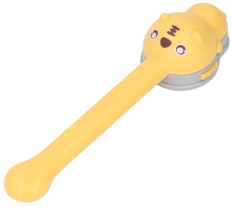 Kinder-Wasserhahn-Griffverlängerung, mit Spritzwassergeschütztem, Weichem Silikon, Universelle Cartoon-Tier-Waschbecken-Griffverlängerung für Kinder (Locke Yellow)