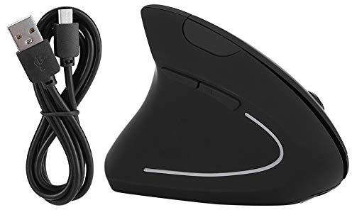 Yanmis Souris Verticale Ergonomique avec Chargement Fil pour Main Gauche, Optique pour Ordinateur Portable