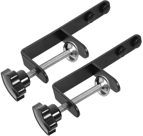 OUNONA 2pcs Heavy Duty Pegboard Stand for Home Office Workshop Desktop Peg Board Stand Over The Table Rod Stand Supply with Clamp