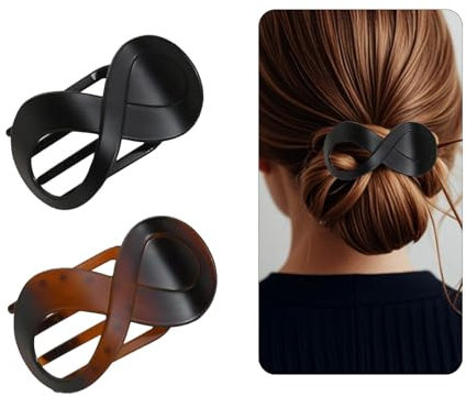 2 Stück Französisch haarspange Matt Haarklammer Haarklammer Mittelgroß Elegant Haarschmuck Für Frauen Haarstyling