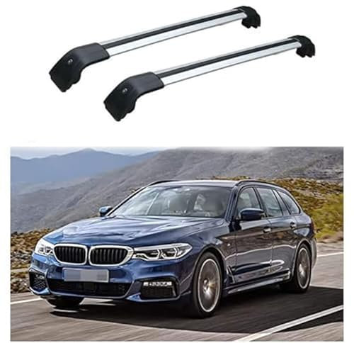 BAMAT Auto Dachträger, für BMW 5 Series G31 Touring Estate 2017-2022 Auto Dachgepäckträger Querträger Dachreling Schienen Trägerhalter Zubehör,B