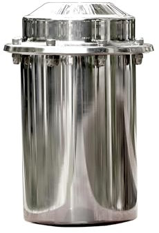 Guoyoocc Time-Kapselbehälter zum Vergraben,Korrosionsbeständiger wasserdichter Edelstahl-Kapselbehälter Haltbarer Verschlussbehälter für die Zukunft. Speicherzubehör,10 * 20cm