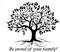 Autocollant mural en vinyle Soyez fier de votre arbre généalogique de vie Citation Stickers muraux Décoration de la maison pour tête de lit de chambre-L-67x68cm-Black