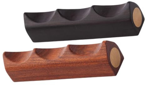 DIYEAH 2pcs Calligraphy Brush Holder Wooden Chinese Calligraphy Brush Rest for Writing Painting Pen Brush Rack Holder Tool Calligraphy Pens Holder