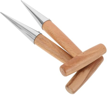 Gadpiparty 2st Sämann Dibbler-bodengräber Wacker Streuschaufel Rechen Für Rasen Heavy Duty Garten Hand Dibber Japanisches Hacke-gartengerät Plugger Schaufeln Zum Graben Jäter Meter Sieb Holz