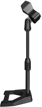 Desk Mic Stand - Upgraded Adjustable Table Microphone Stand with Mic Holder - 5 to 10 inch