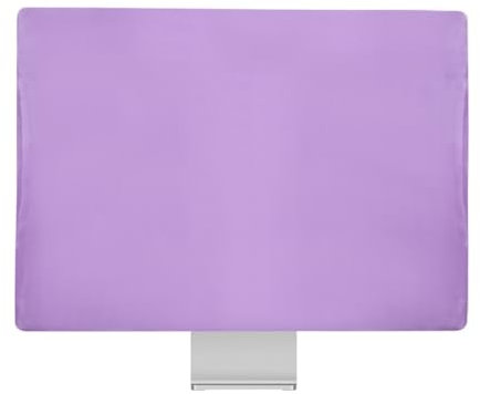 Monitor-Staubschutzhülle für iMac 24 Zoll (2023 und 2024 Modelle) Schutzhülle, All-in-One Desktop-Computer Monitorabdeckungen Staubdicht (Lila)