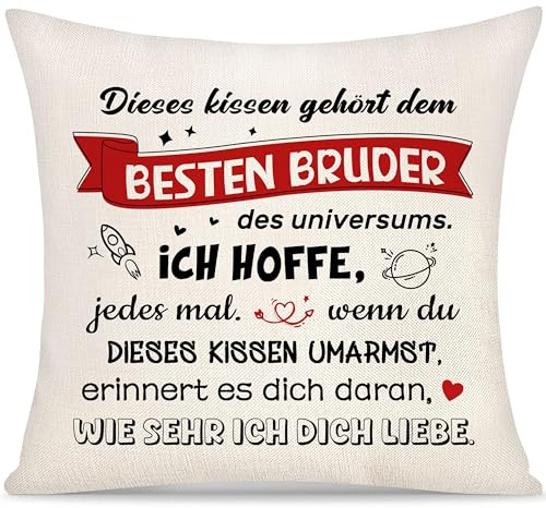 Dieses Kissen Gehört dem Besten Bruder Kissenbezug Geschenk für Bruder