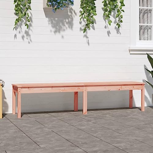 Frdhee Gartenmöbel Sitzbank, Gartenbank, Garten Lounge Bank, 2-Sitzer-Gartenbank 203,5x44x45 cm Massivholz Douglasie, Gartenbänke Outdoor Für Balkon, Terrassen, Ergonomisch