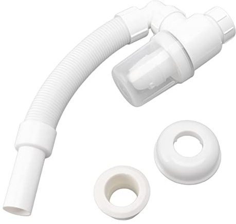 Ahgsup Tubo Di Scarico Per Lavabo Tubo Scolapiatti Per Lavabo Flessibile Ondulato Espandibile Da 90 Gradi Con Valvola Di Non Ritorno Per Bagno