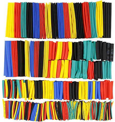 Rusee Heat Shrink Tubing Assortment 2:1 Shrink Ratio Wire Wrap Assortment 656 Pieces