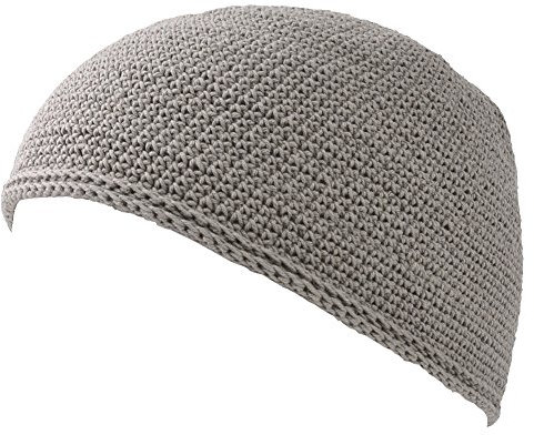 CHARM Herren Mütze Short Beanie - Strick Kopfbedeckung Skull Cap Kufi Muslim Takke Islam Namaz in 2 Größen Anthrazit