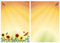 Briefblock-Mappe Sonnenblumenfeld - 1 Schreibblock mit Linien beidseitig bedruckt DIN A4 + 18 Briefumschläge DIN lang 7460+6125M