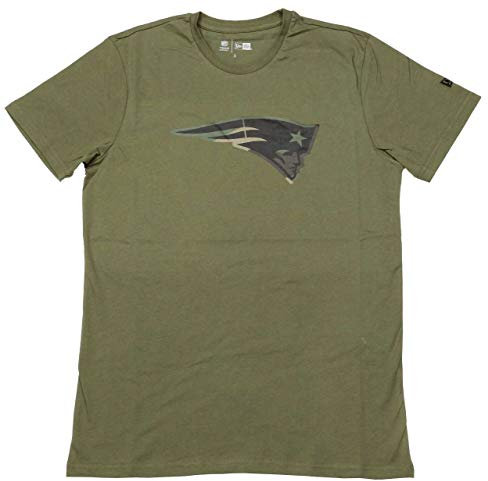 New Era New England Patriots Camo Logo Olive T- Shirt - 4XL