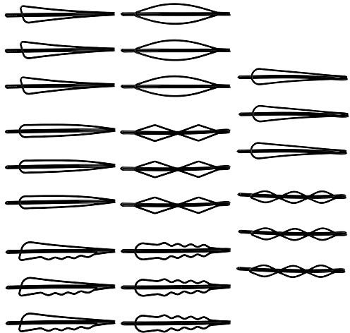 Haarklammer 24 Stücke Geometrische Metall Haarspangen 8 Styles Haarnadeln DIY Haarschmuck Haarstyling Zubehör für Mädchen Frauen