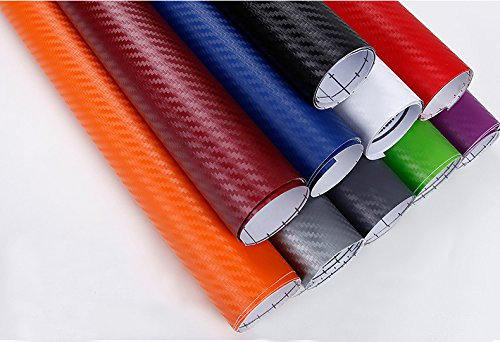 ZERTRAN 3D Fibre de Carbone Vinyle Film Feuille Rouleau Voiture Bricolage décor Voiture Autocollant Style étanche Voiture Autocollant Tuning Partie 127 * 50CM