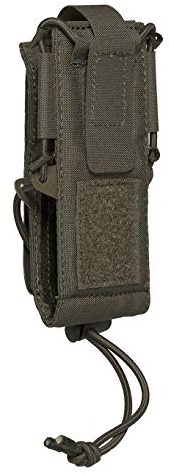 Tasmanian Tiger TT Digi Radio Pouch Molle-kompatible, extrem Flache Tasche für Digitale Funkgeräte mit Display-Schutz aus Vinyl (Oliv)