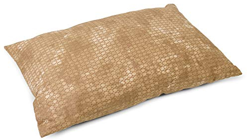 GIRAFFENLAND 8-Kräuter Kräuterkissen 30x20cm Batik-Gold + Bio-Inlett, 100% naturrein. Kräuter-Duftkissen mit Salbei, Anis, Kamille, Pfefferminze, Thymian, Rosmarin, Melisse, Lavendel