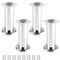 MixDora 4 x Furniture Foot Wardrobe Foot Bed Feet Couch Feet Sofa Feet Furniture Leg Base Chrome (150mm)