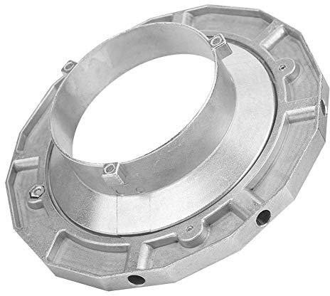 VBESTLIFE Softbox Chuck, Softbox Metal Chuck Adapter for Flashlight Photography Accessory, for Bowens Mount