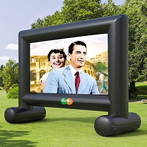 Fayelong Draussen Videoprojektor, Aufblasbar Riesig Beamer Leinwand Mit Tragetasche Für Heimkino-Reisen Im Innen- Und Außenbereich (16ft)