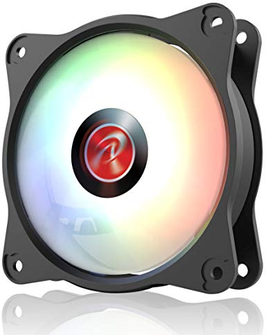 RAIJINTEK EOS 9 RBW ADD ARGB PWM Lüfter, 5V Addressable RGB Gehäuselüfter mit Hydrauliklager & Anti-Vibrationspads