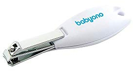 Babyono Nagelknipser für Babys & Kinder - Nagelschere für kleine Nägel - mit ergonomischem Griff - Edelstahl (Weiß)