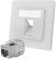 hb-digital 1-Port CAT 8 Netzwerkdose unterputz RAL9003 + 1x GHMT zertifiziertes CAT 8 Keystone RJ45 Modul LAN Ethernet Keystone Dose Buchse Einbaubuchse max. 40 Gbit/s STP - Signalweiß