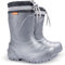 demar. Kleinkinder kleine Kinder Jungen Mädchen 1-9 Jahre EVA-Schaumstoff Gummistiefel Regenstiefel Warm Wolle gefüttert Kinder Gummistiefel, metallisch-grau, 33.5/35 EU
