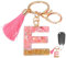 GIMOCOOL Charme de Porte-clés Lettre, Pendentif de Sac à Main de Charme de Porte-clés de Gland Rose de Lettre de résine, Porte-clés Pendentif Porte-clés, Femmes Filles Cadeau d'anniversaire drôle