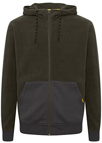 Indicode IDLando Herren Fleecejacke Sweatjacke Jacke mit hochabschließendem Kragen aus hochwetigem Fleece-Material, Größe:XL, Farbe:Raven (930)