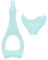 Silikon Winged Eyeliner Stencil Make-up, Mermaid Mascara Guard Upper Lower Eye Eyeliner Tape Lash Mascara Guard Applicator Eyelash Comb Cosmetic Tool, Abnehmbar (Grün)